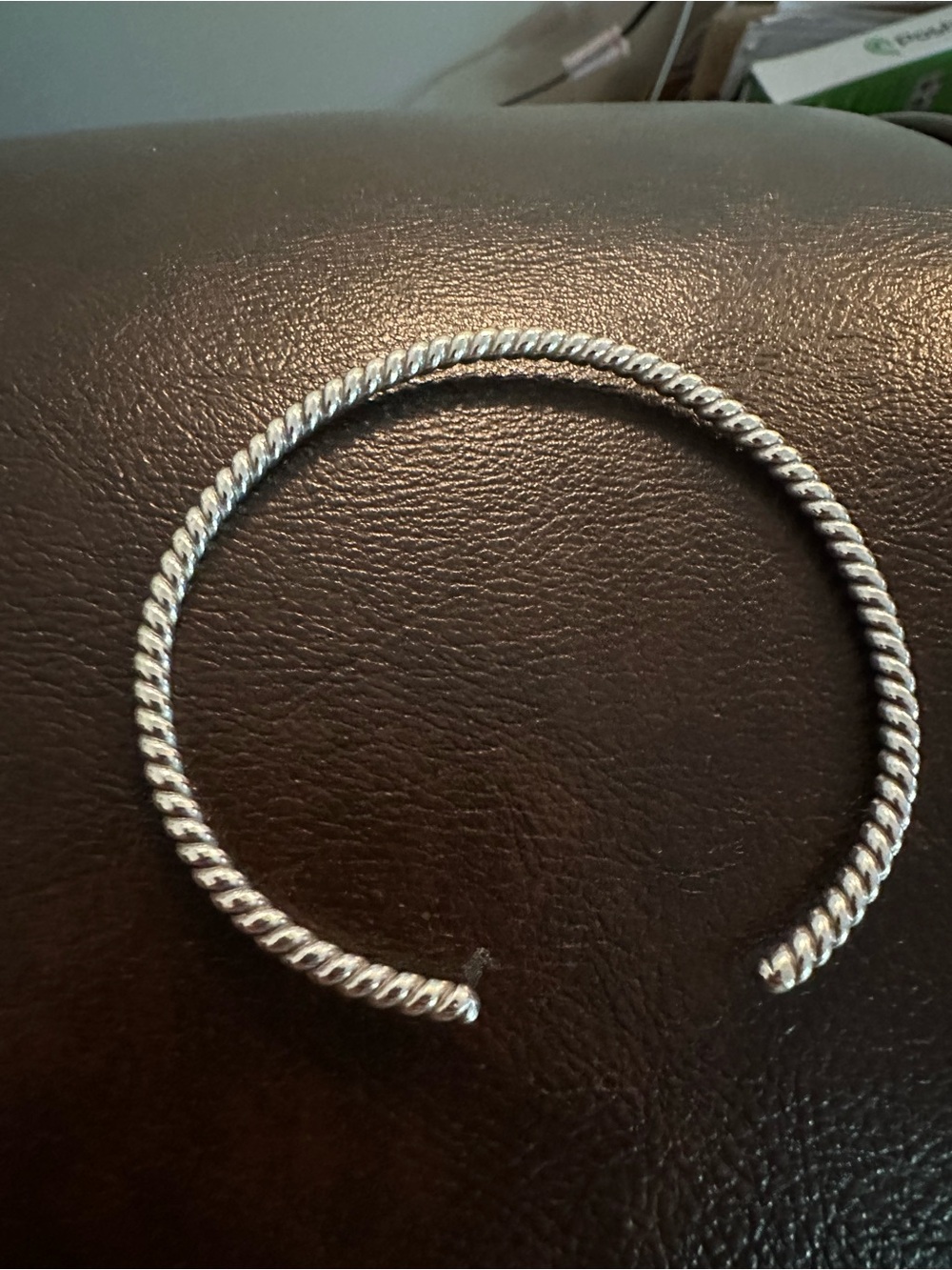 Silver Twisted Cable Cuff Bracelet - Women Jewelry Bracelets FIRM ON PRICE - Picture 3 of 5